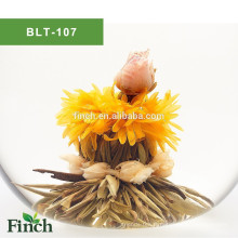 BLT-107 Blooming Tea Ball Fleur de saveur faite à la main avec du jasmin rose de calendula